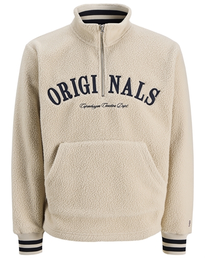Jack & Jones - JORFrederiksberg Teddy High Neck - Oatmeal